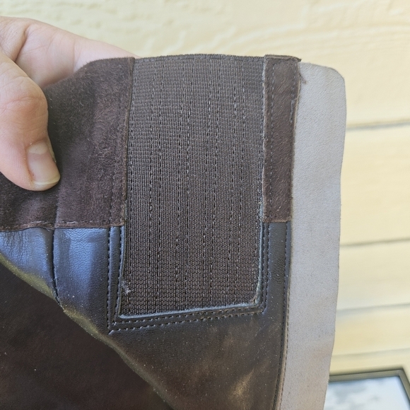 Van Eli brown suede riding boots 7M - Picture 11 of 12